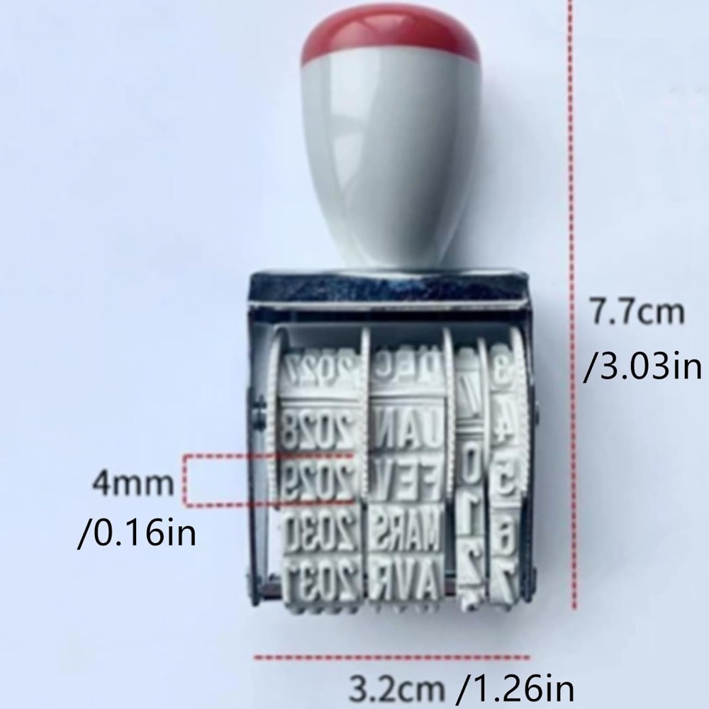DIY Rotating Date & Number Rol - Rubber Date Stamp reseña y precio