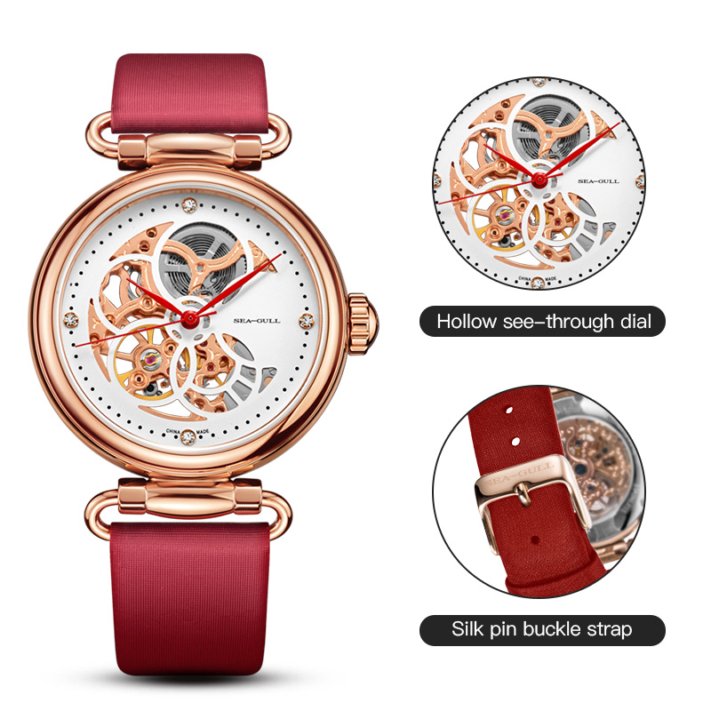 Seagull Openwork Dial Mechanic - Paper Weight Crystal reseña y precio