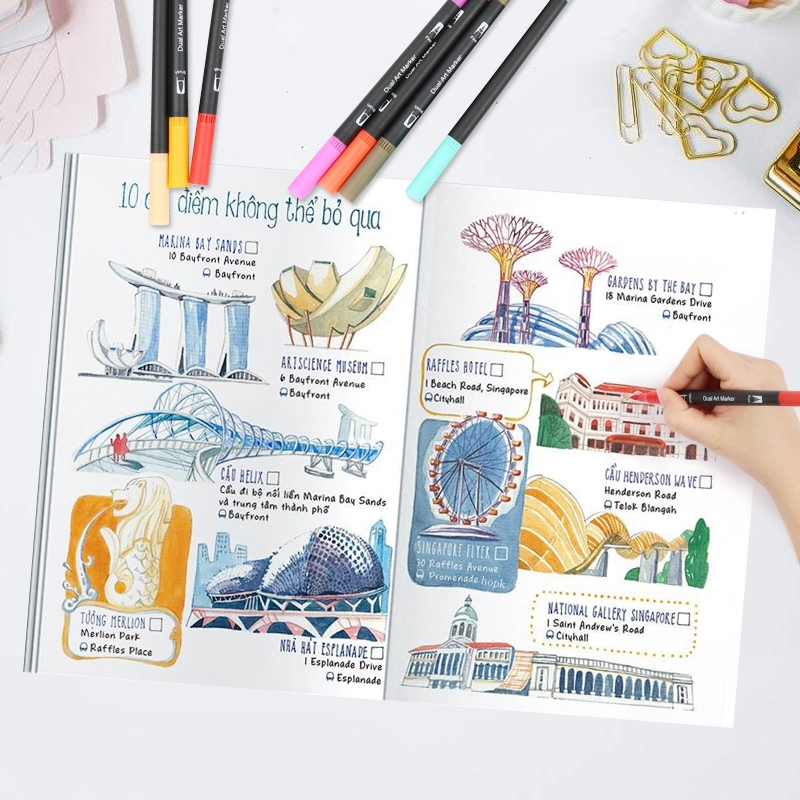 12 Colors Artist Coloring Mark - Correction Pen Fine reseña y precio