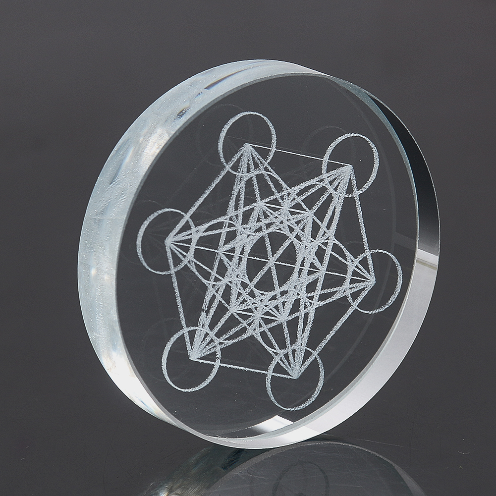Metatron Cube Crystal Display  - Paper Weight Crystal reseña y precio