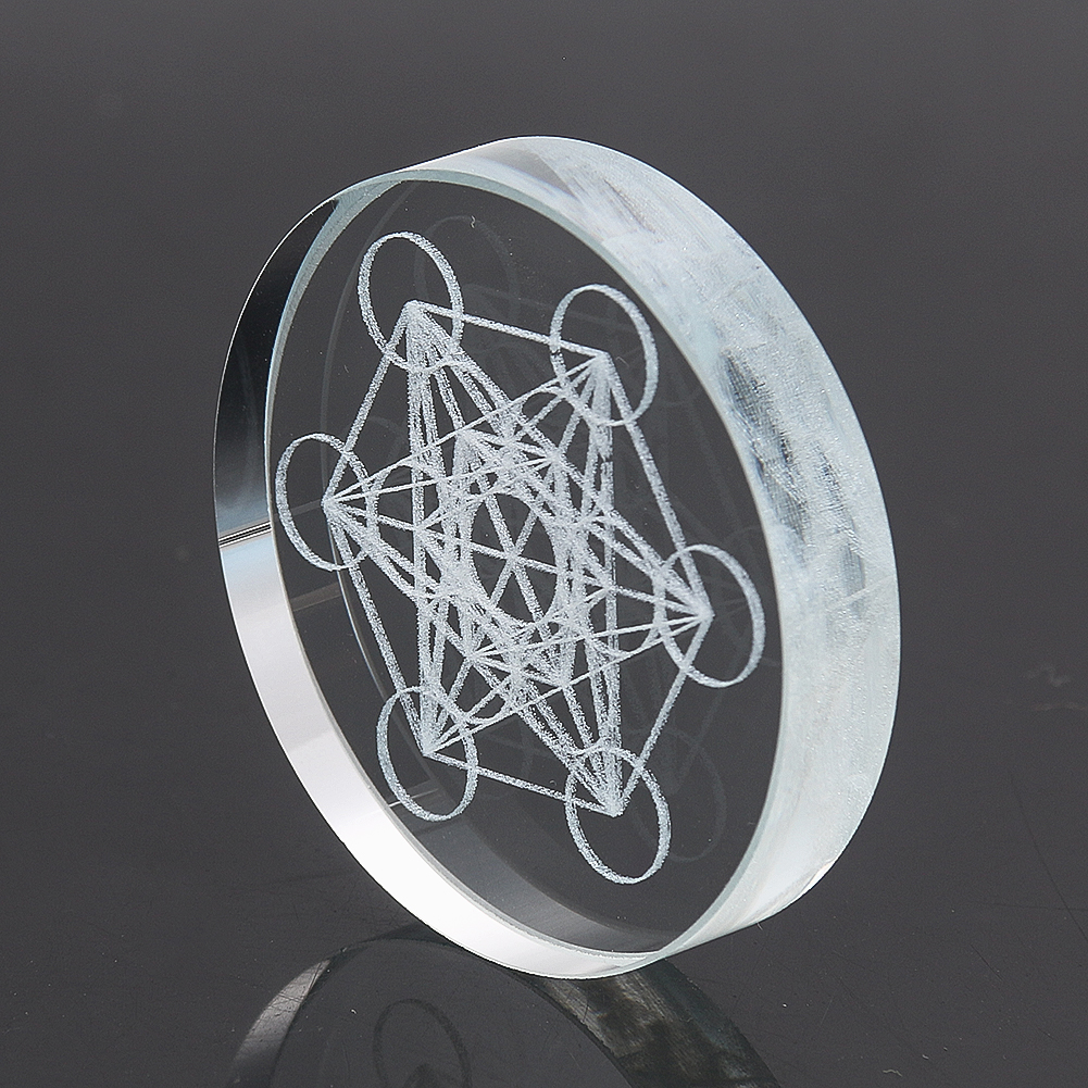 Metatron Cube Crystal Display  - Paper Weight Crystal reseña y precio