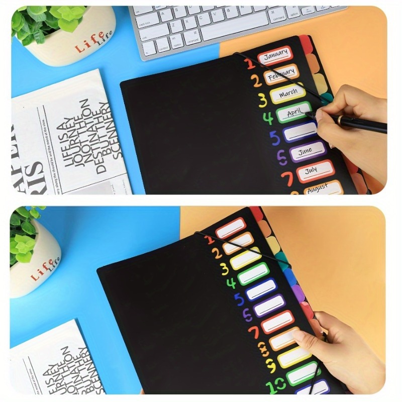 1Pc Black/White Cover Multi-La - Tab Divider A4 reseña y precio