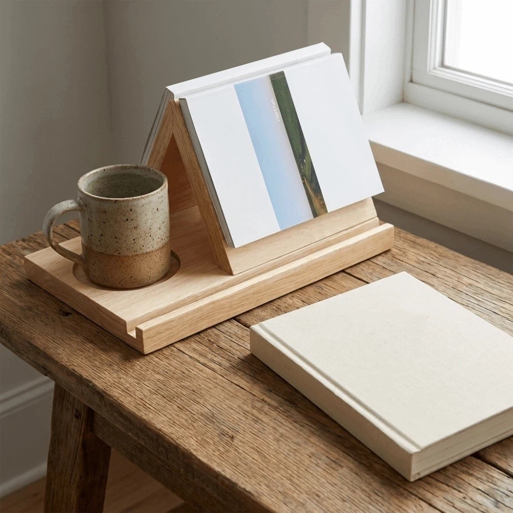 Minimalist 2 in 1 Triangle Woo - Magazine Holder Rack reseña y precio