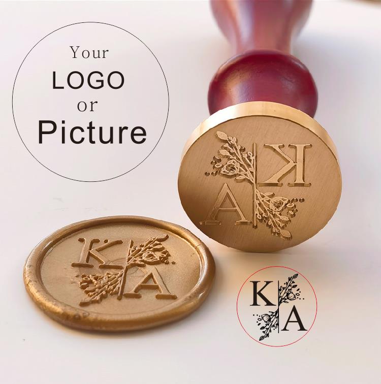 Custom Seal Wax Seal Stamp Cus - Rubber Date Stamp reseña y precio