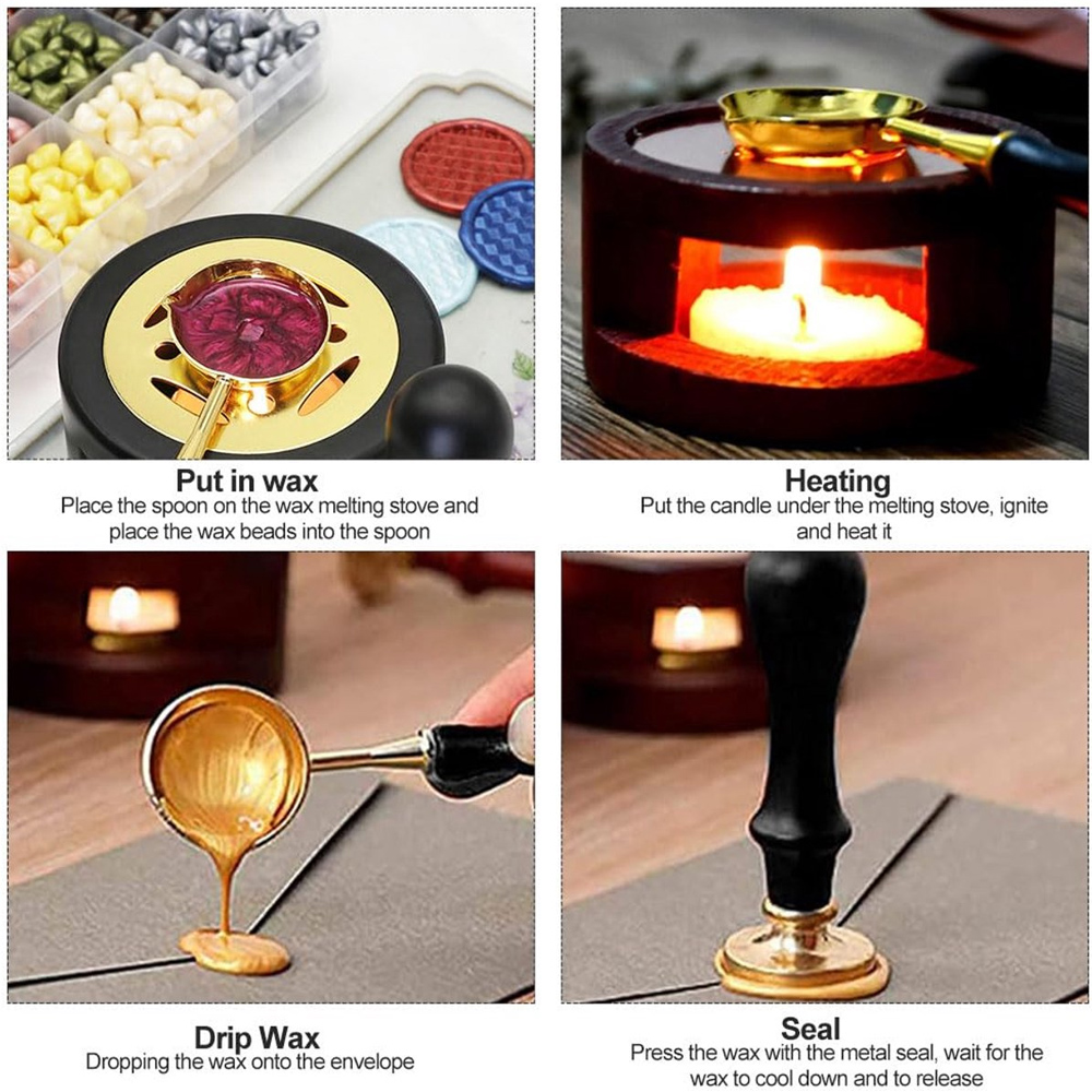 Personalized Wax Seal Stamp Ki - Wax Seal Stamp Set reseña y precio