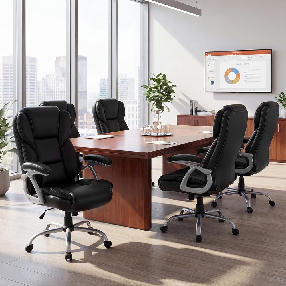 High Back Leather Ergonomic Sw - Leather Desk Pad reseña y precio