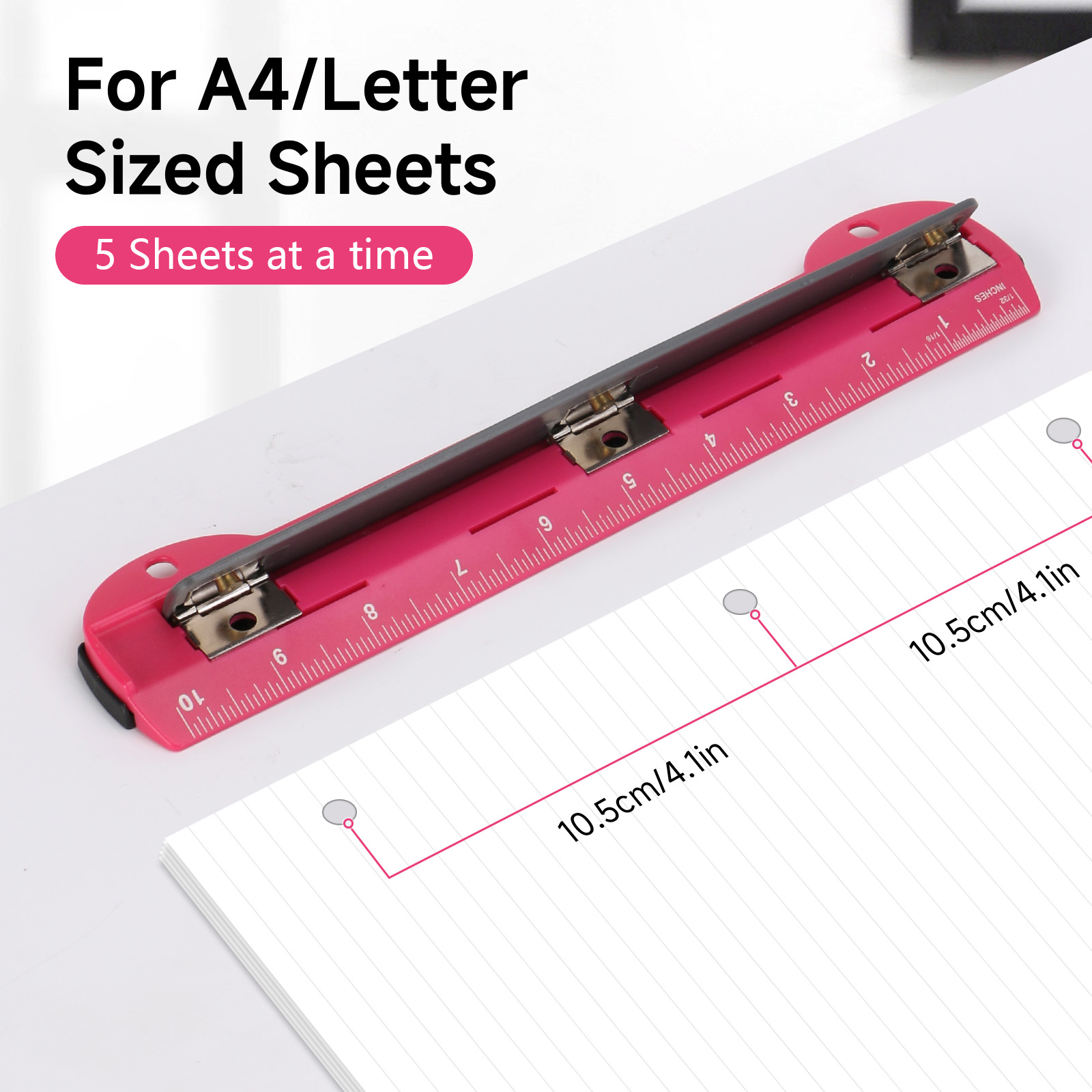 EAGLE 3-Hole Punch for A4/Lett - Binder A4 Lever reseña y precio