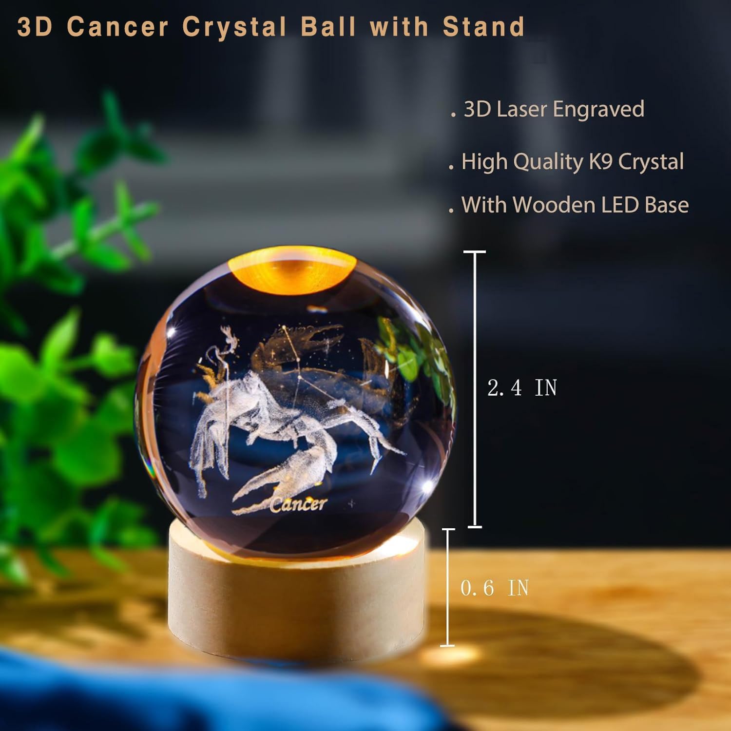 3D Cancer Constellation Crysta - Paper Weight Crystal reseña y precio