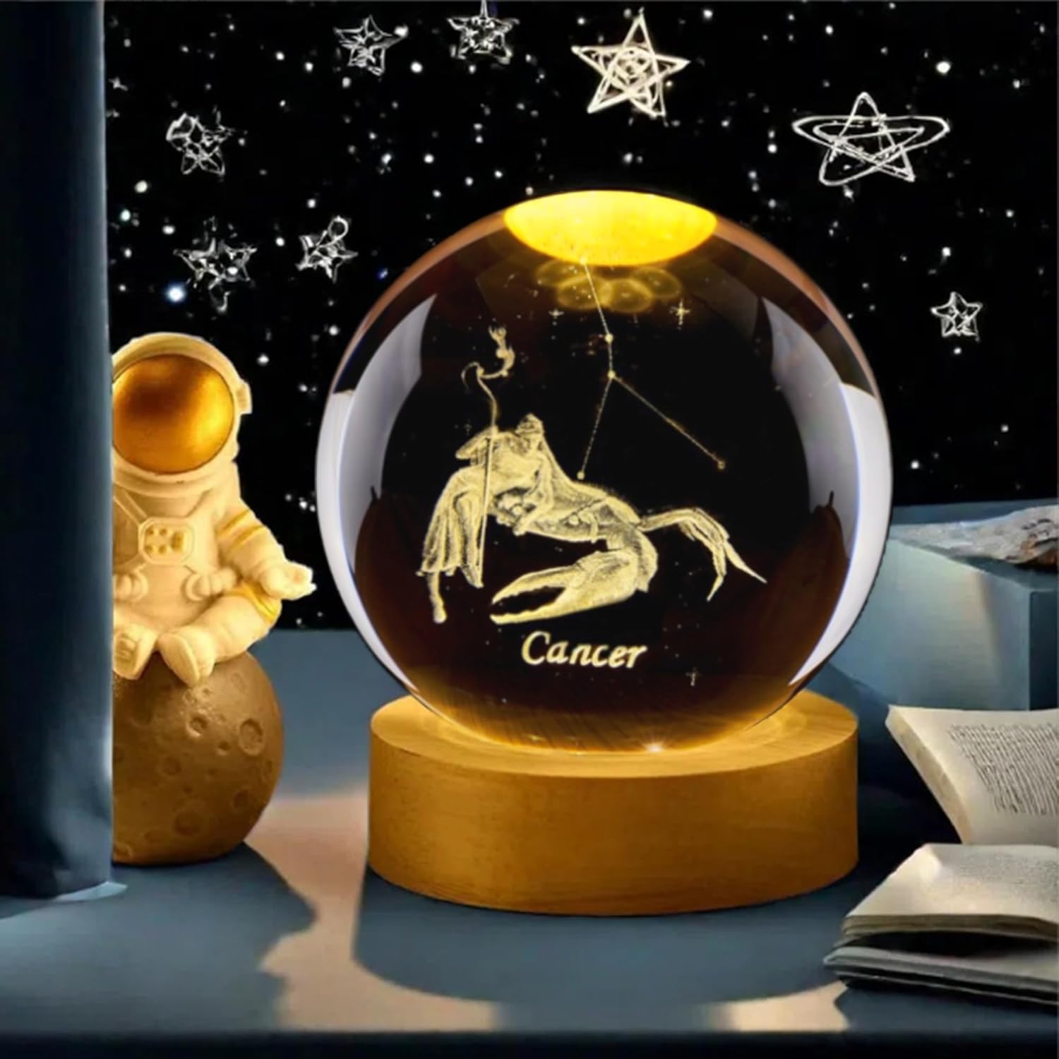 3D Cancer Constellation Crysta - Paper Weight Crystal reseña y precio