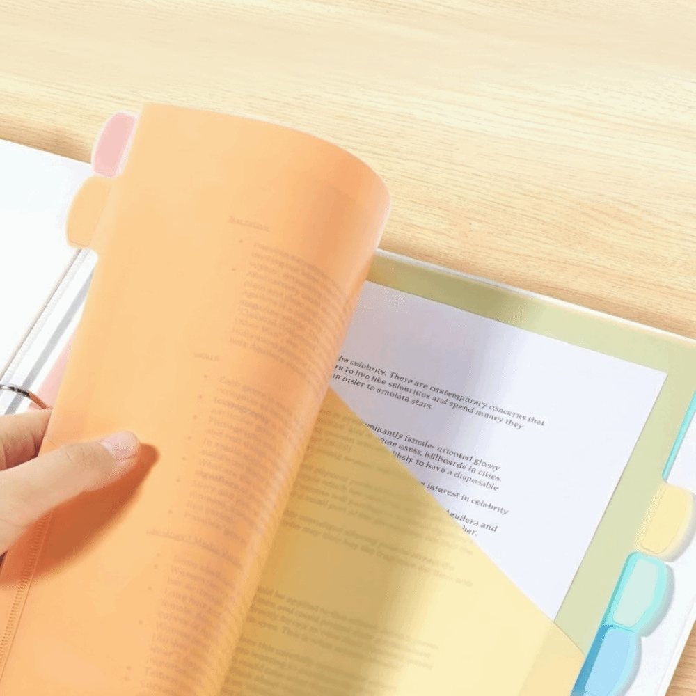 8 pcs A4 Pastel Binder Divider - Tab Divider A4 reseña y precio