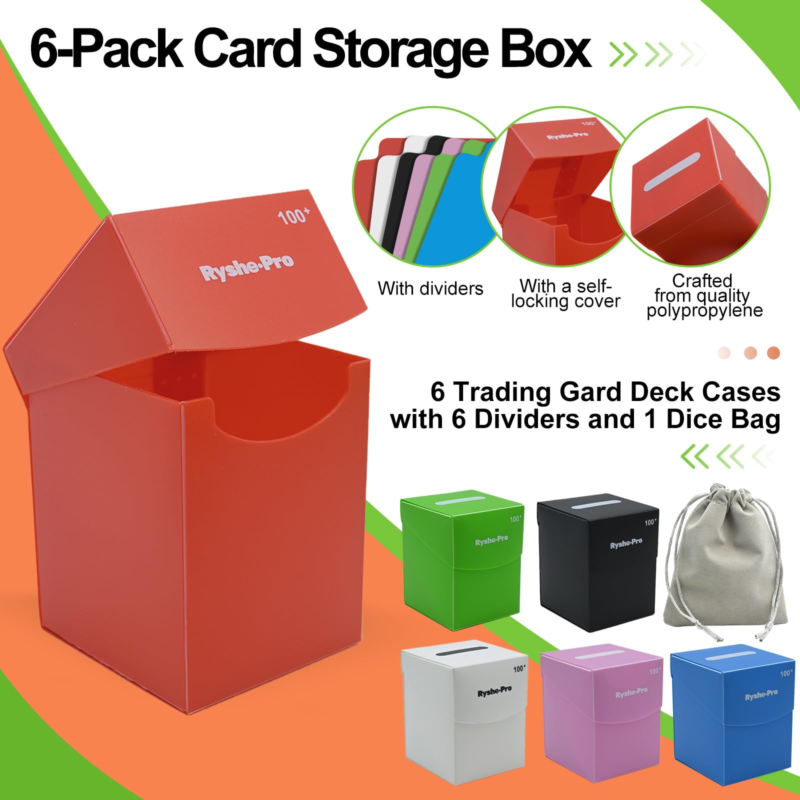TCG Deck Box for 100+ Cards Co - Card Index Box reseña y precio