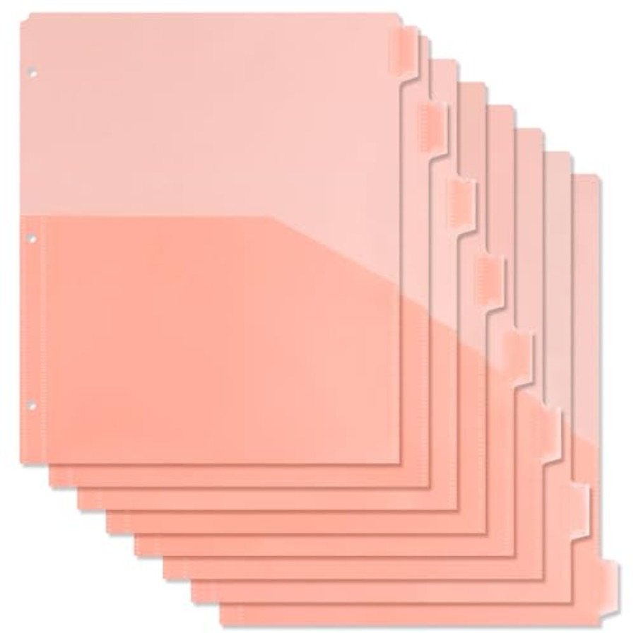 Binder Dividers with Pockets 8 - Tab Divider A4 reseña y precio