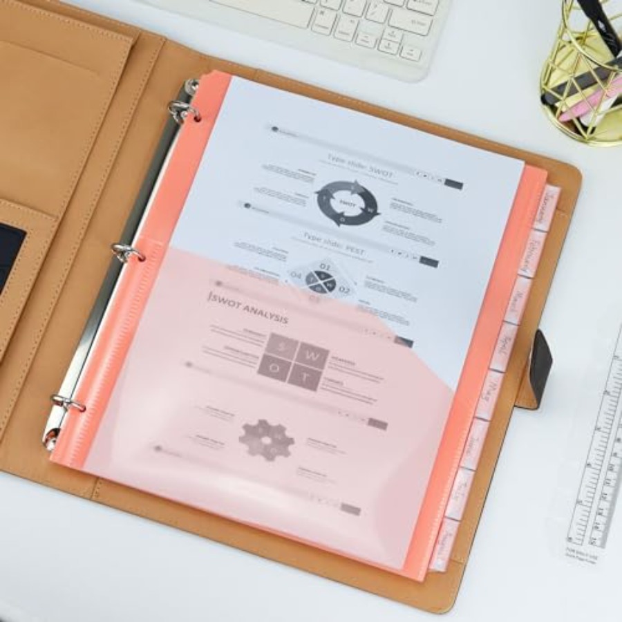 Binder Dividers with Pockets 8 - Tab Divider A4 reseña y precio