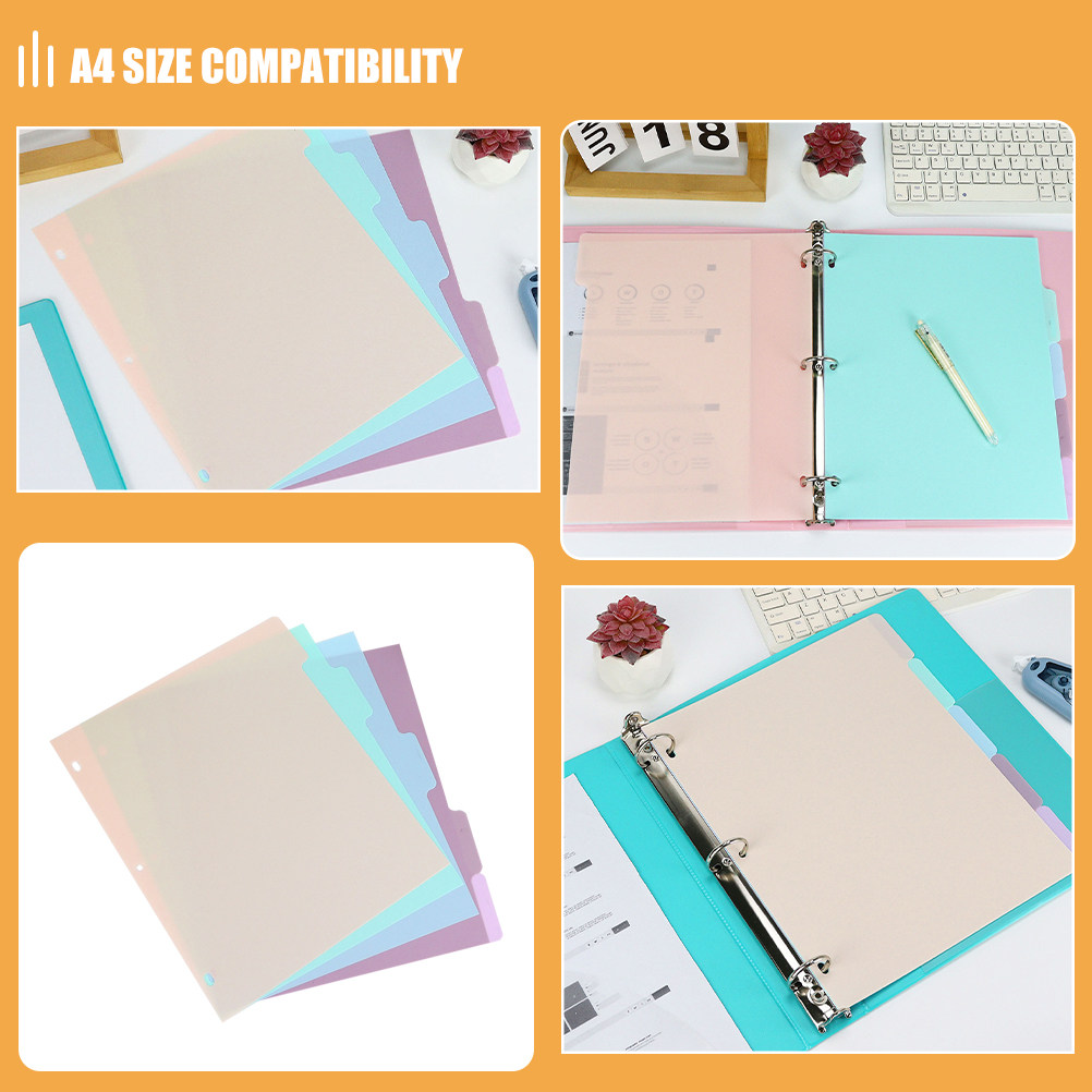 1Set Binder Dividers A4 Froste - Tab Divider A4 reseña y precio