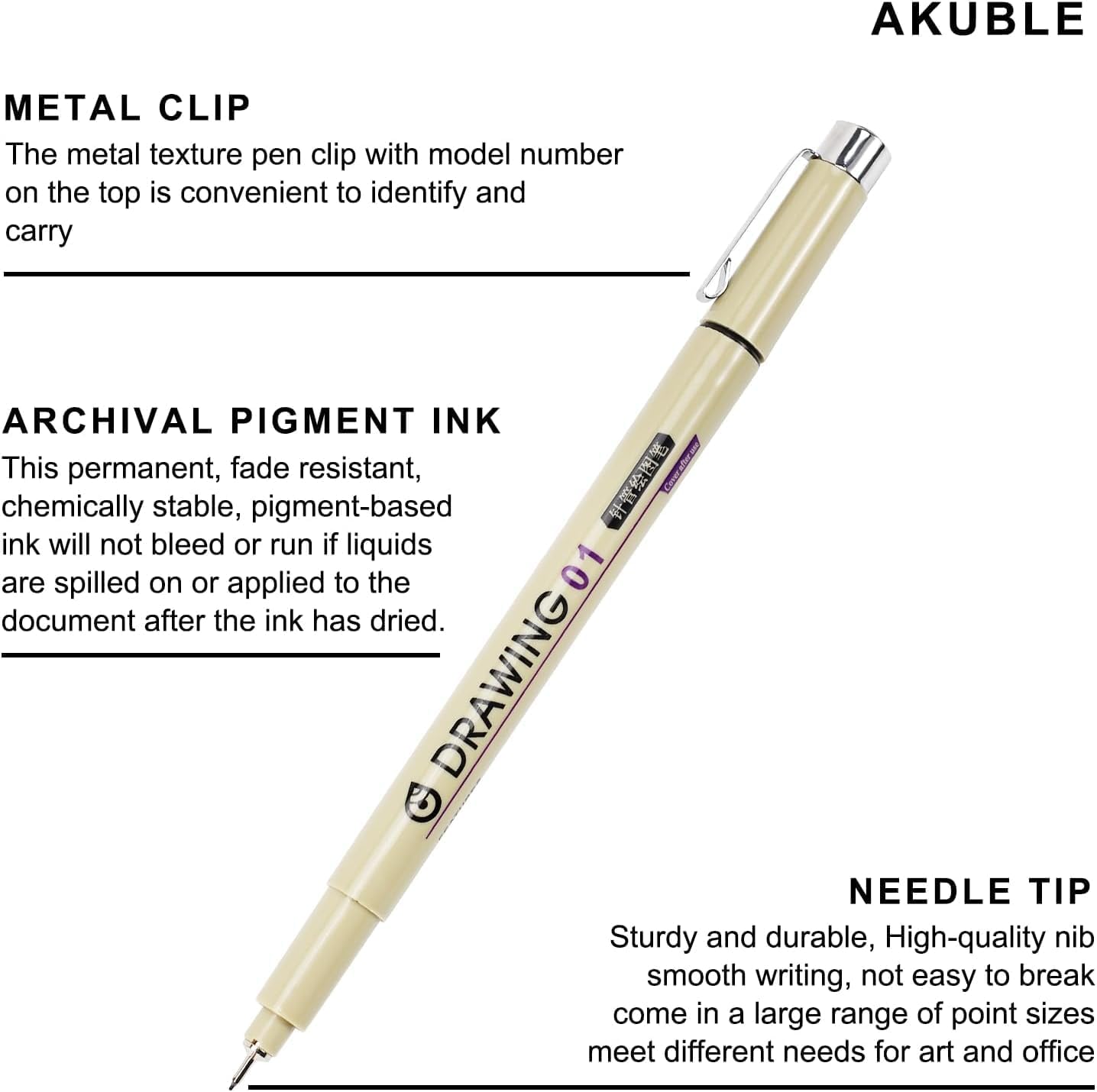 12 Black Micro Fineliner Drawi - Archive Box Set reseña y precio