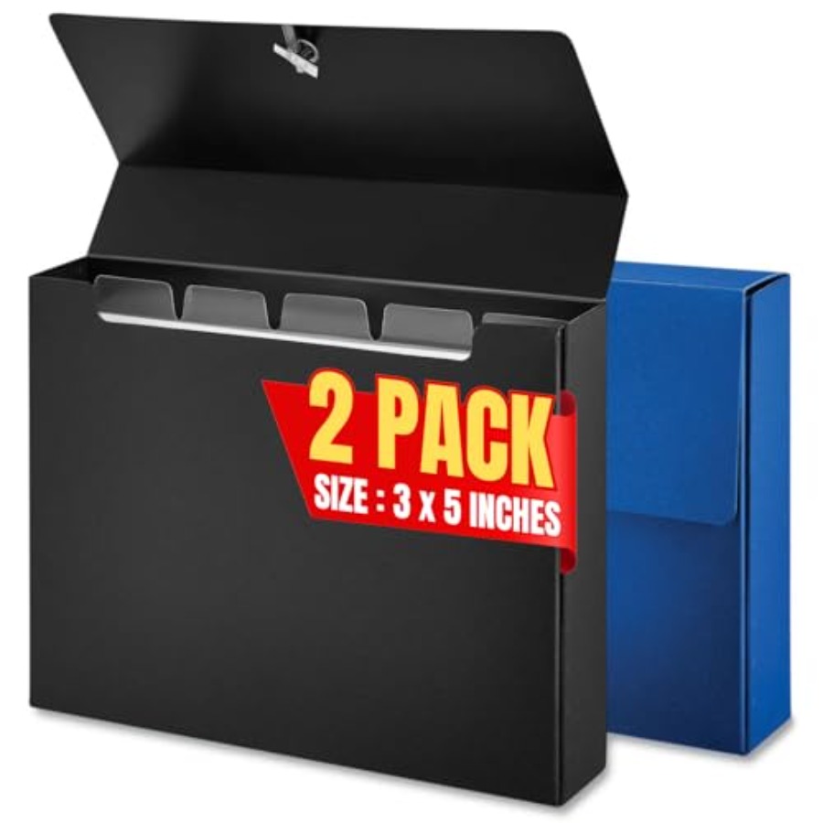 Index Card Box 3x5, Index Card - Card Index Box reseña y precio