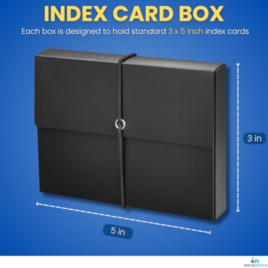 Index Card Box 3x5, Index Card - Card Index Box reseña y precio