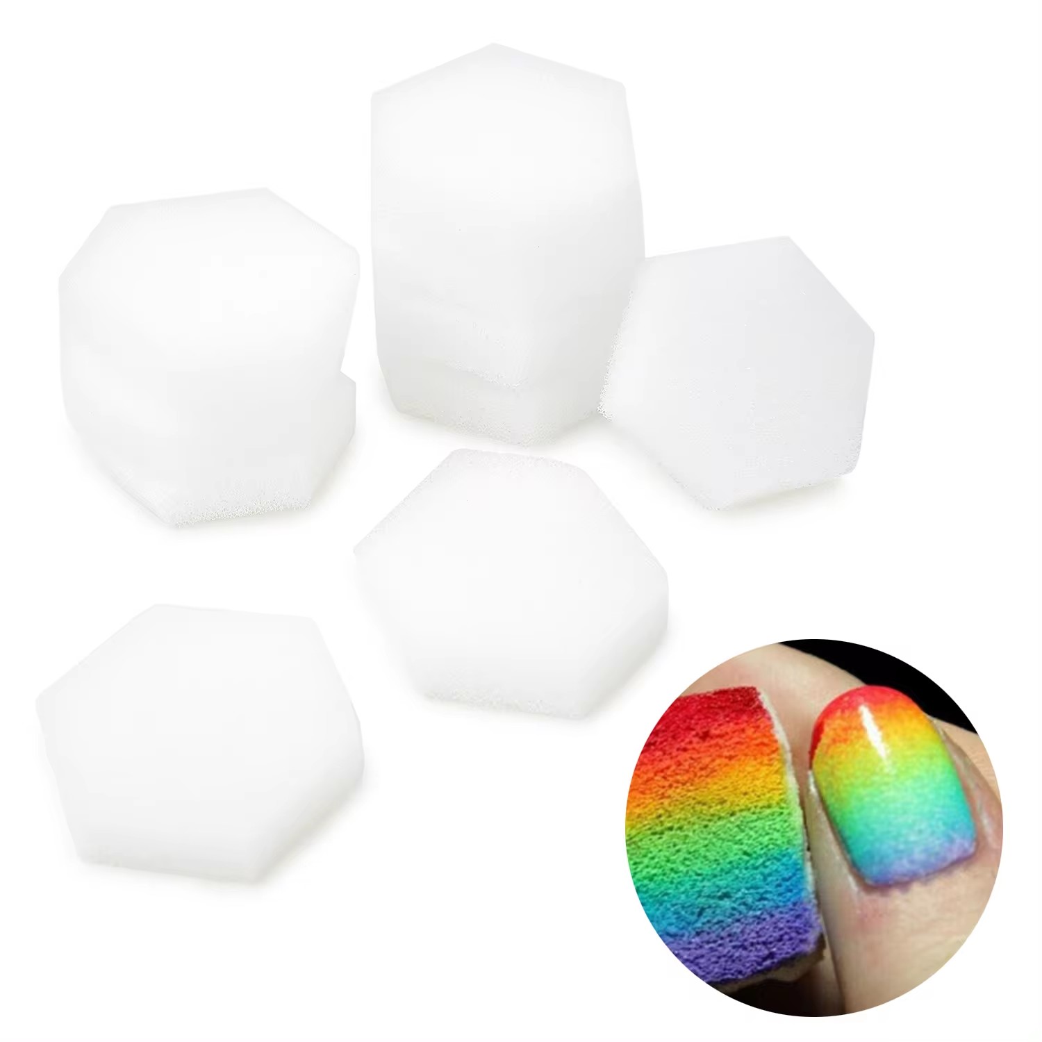 80Pcs Hexagon Soft Sponges, Li - Gel Refill Pack reseña y precio