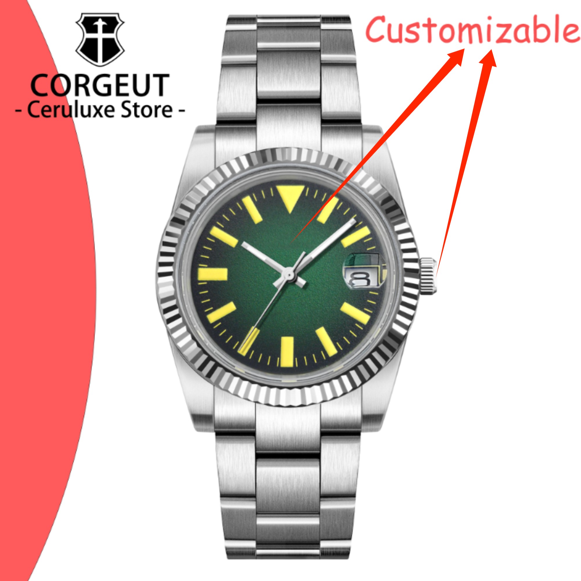 Custom Logo 36/39mm New NH35 A - Paper Weight Crystal reseña y precio