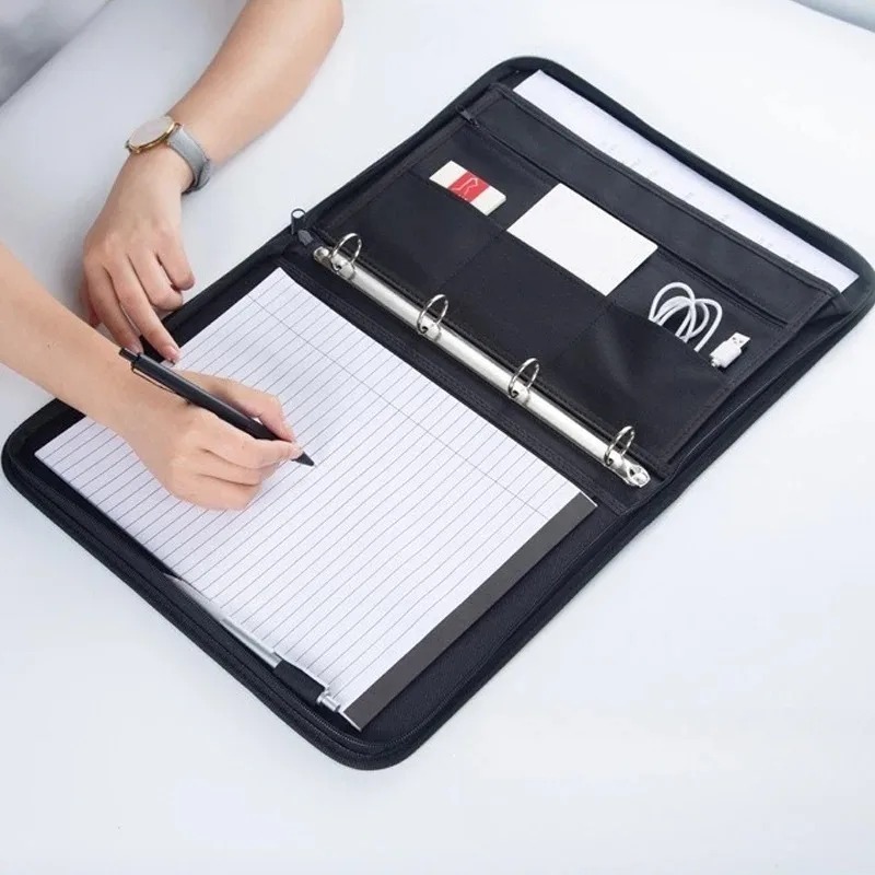 Large Black Business Portfolio - Binder A4 Lever reseña y precio