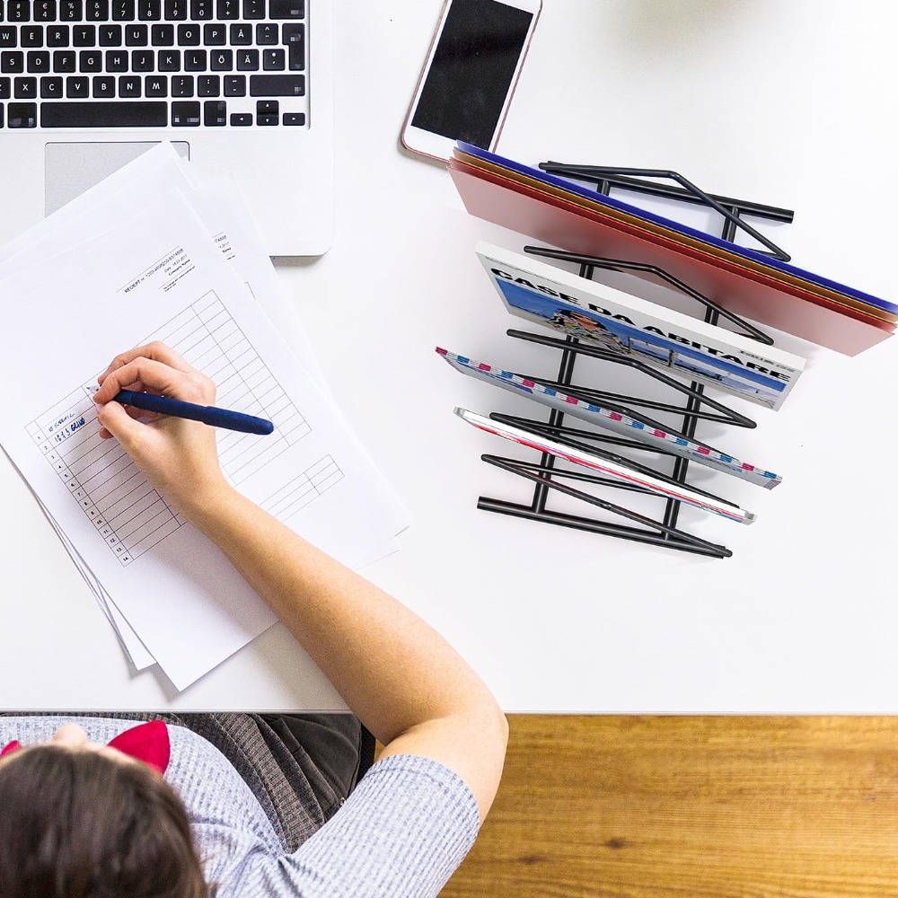 Triangle Desk File Organizer,  - Magazine Holder Rack reseña y precio