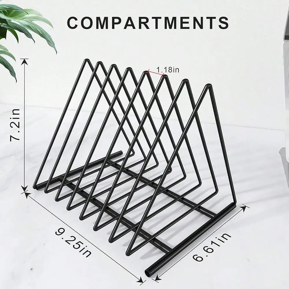 Triangle File Folder Racks,7 S - Magazine Holder Rack reseña y precio