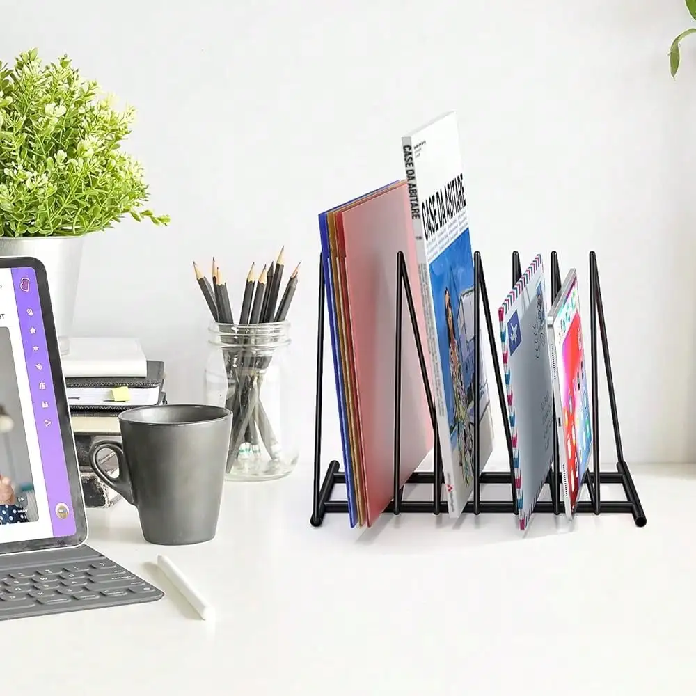 Triangle File Folder Racks,7 S - Magazine Holder Rack reseña y precio