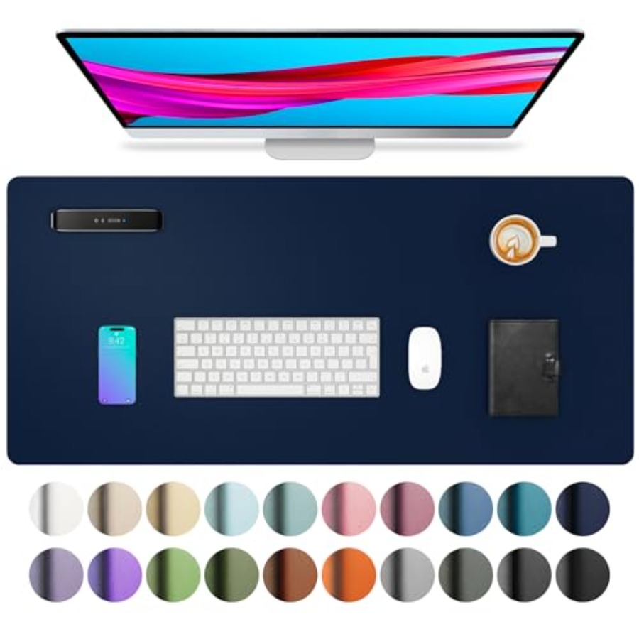 Leather Desk Pad Protector Mou - Leather Desk Pad reseña y precio