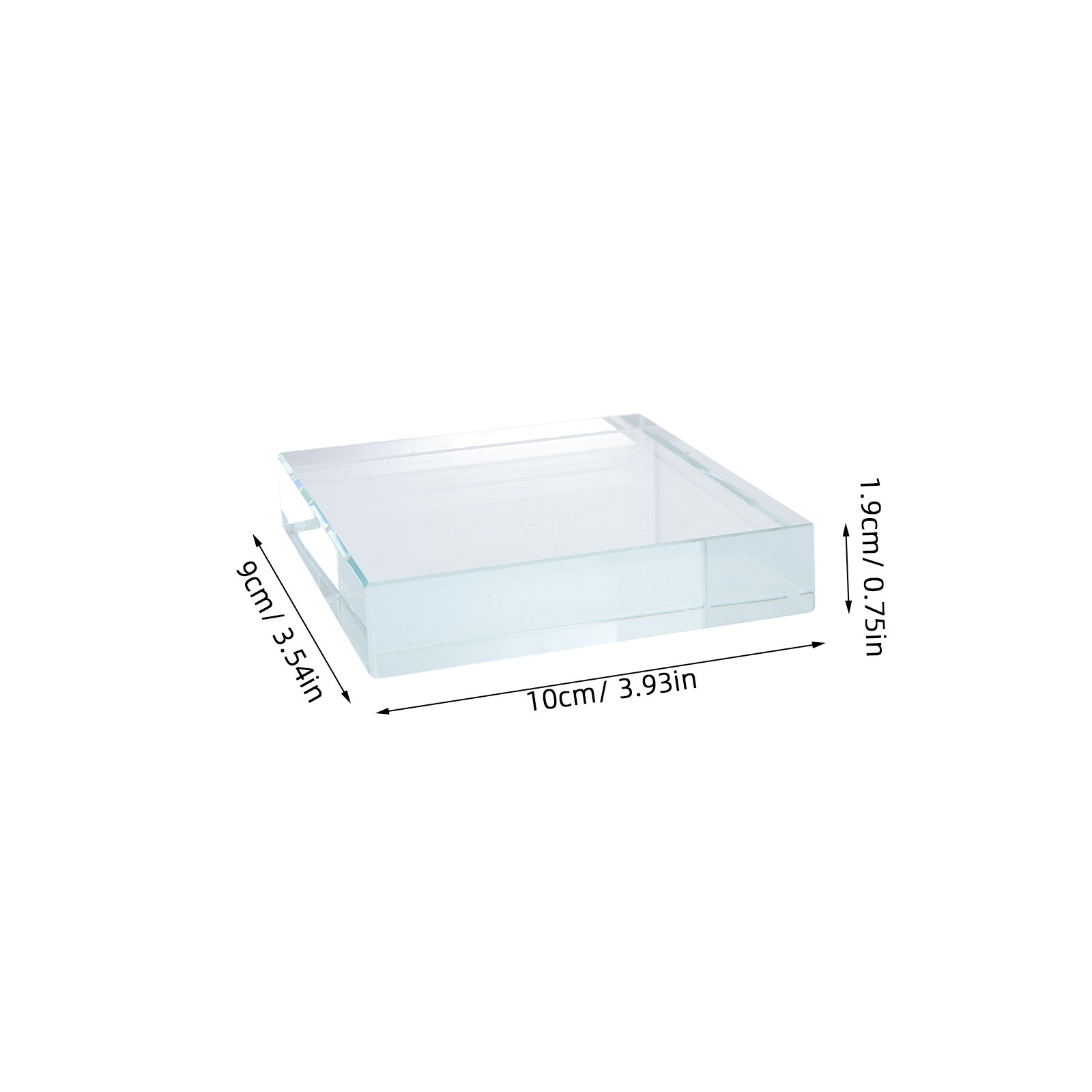 Clear Glass Rectangle Paperwei - Paper Weight Crystal reseña y precio