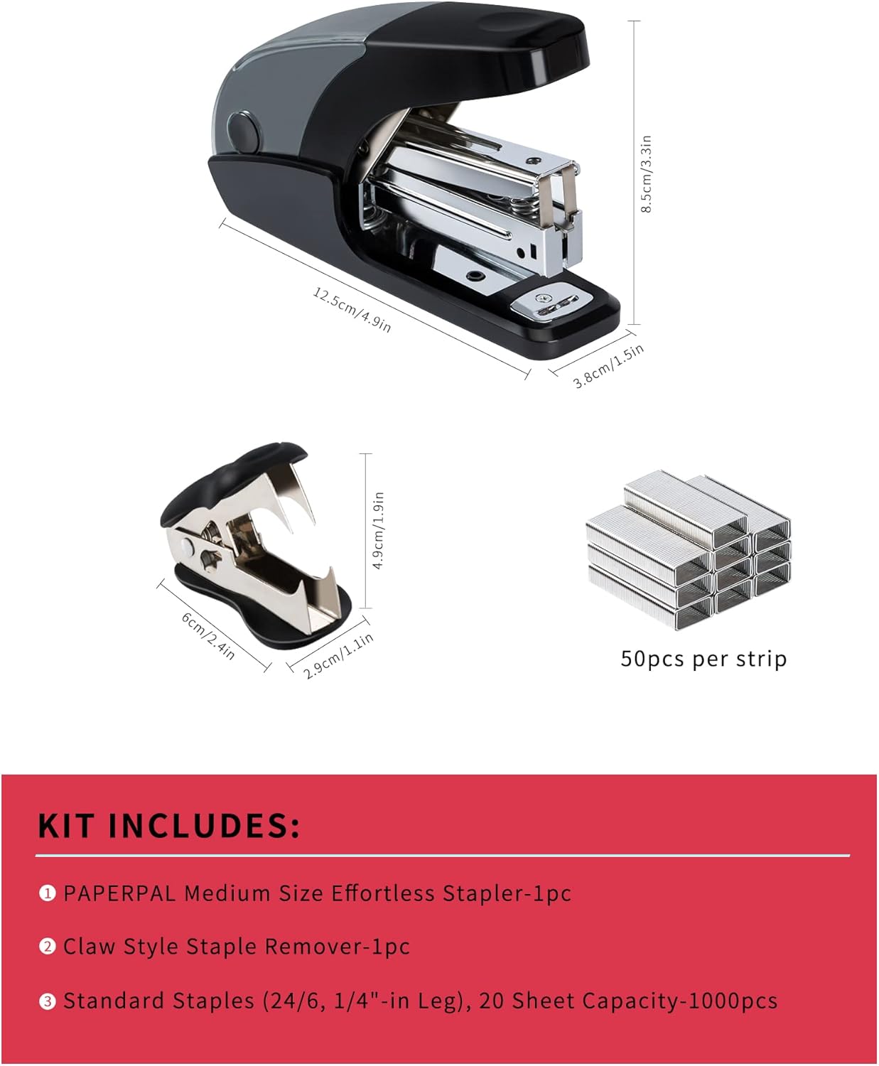 Effortless Standard Stapler Se - Stapler Half Strip reseña y precio