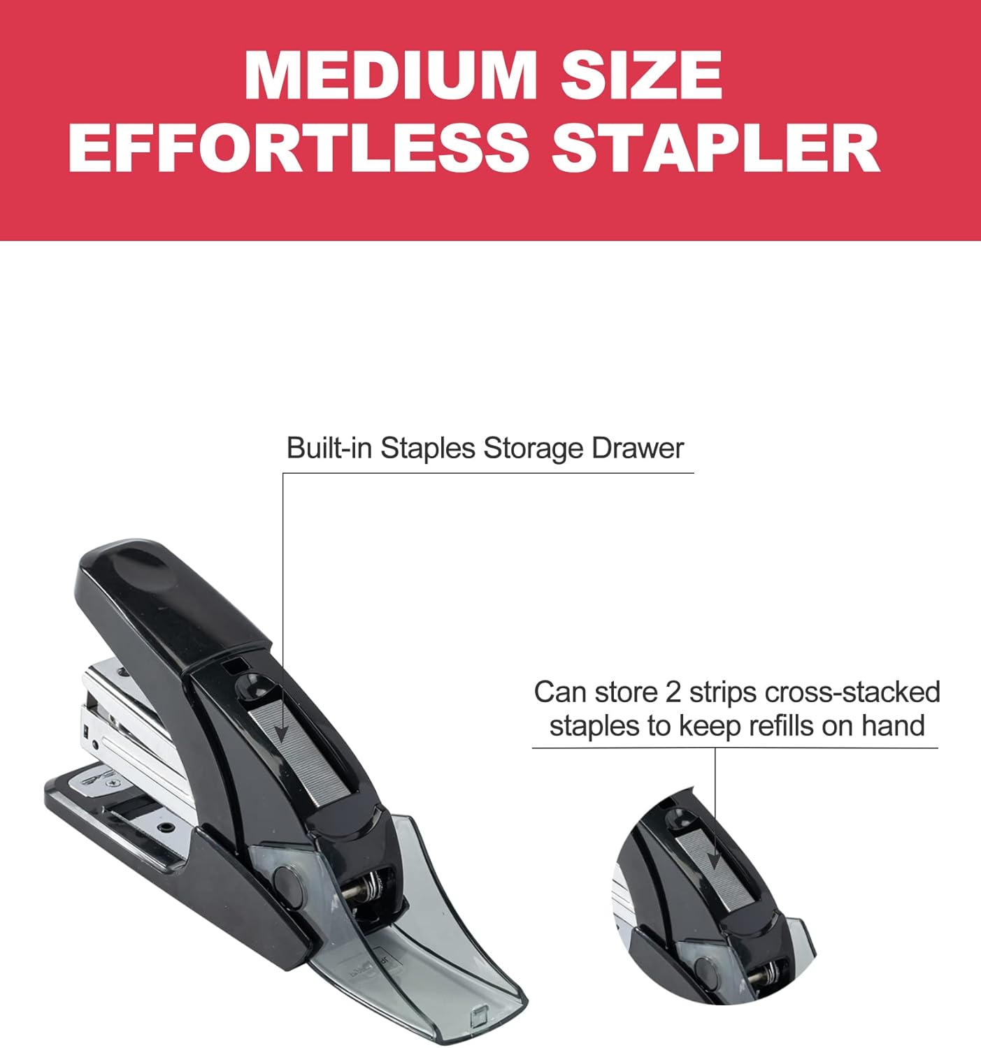 Effortless Standard Stapler Se - Stapler Half Strip reseña y precio