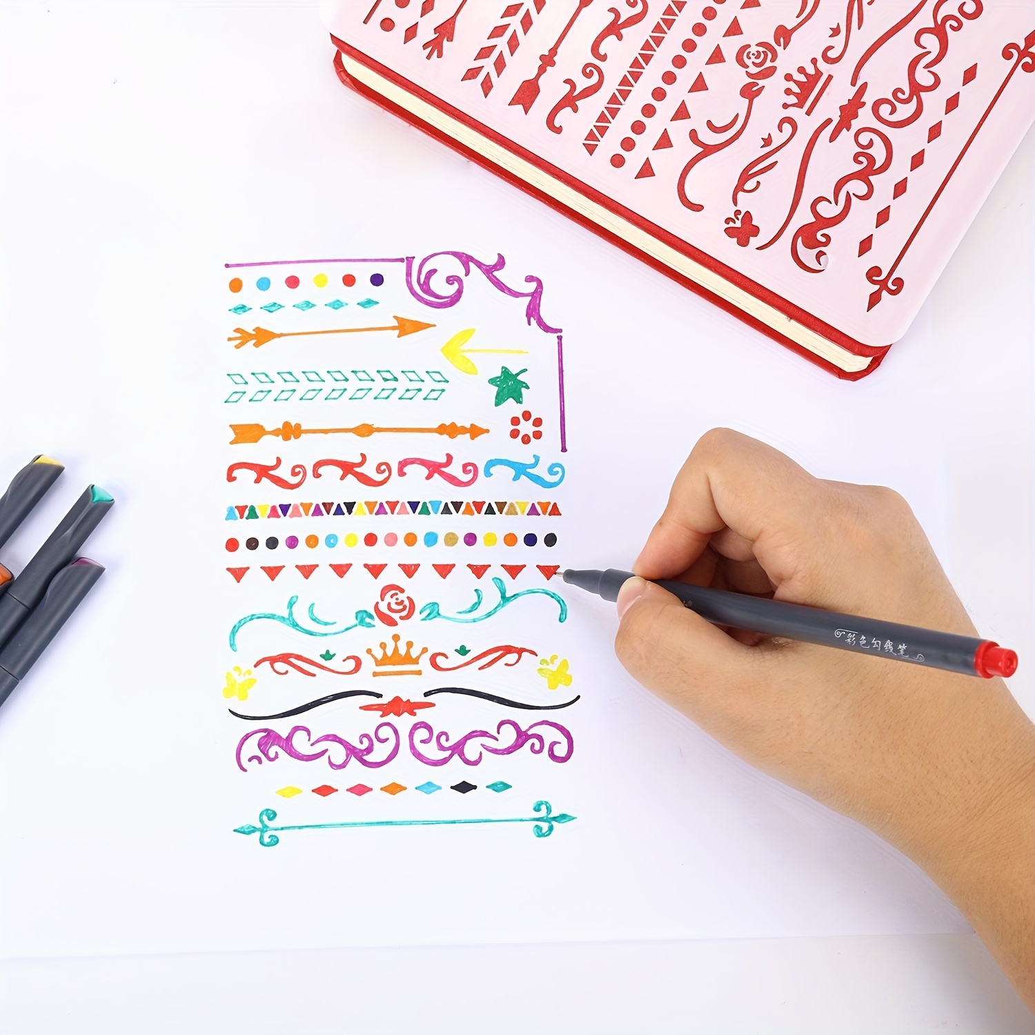 12-100pcs Colorful Line Drawin - Correction Pen Fine reseña y precio