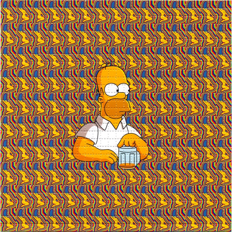 Naked Marge Psychedelic LSD/Ac - Ink Blotter Paper reseña y precio