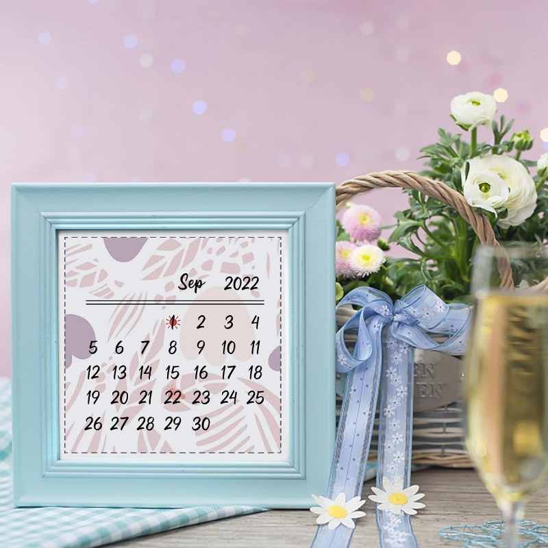 1PC 8.3x5.8in Calendar Clear S - Rubber Date Stamp reseña y precio