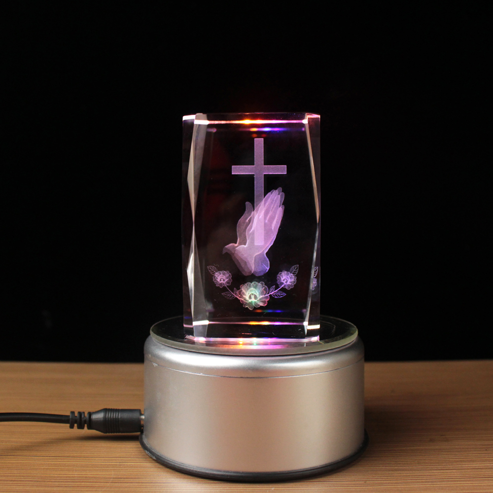 3D Laser Crystal Religious Cub - Paper Weight Crystal reseña y precio