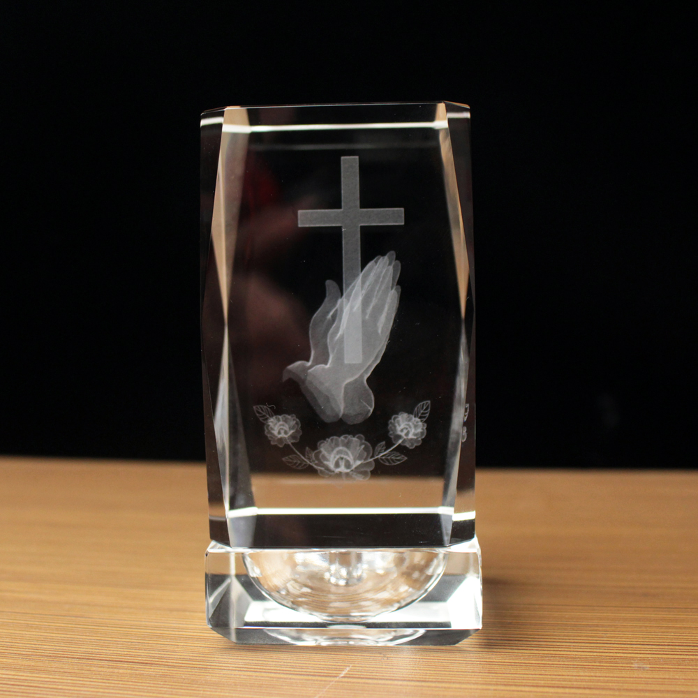 3D Laser Crystal Religious Cub - Paper Weight Crystal reseña y precio