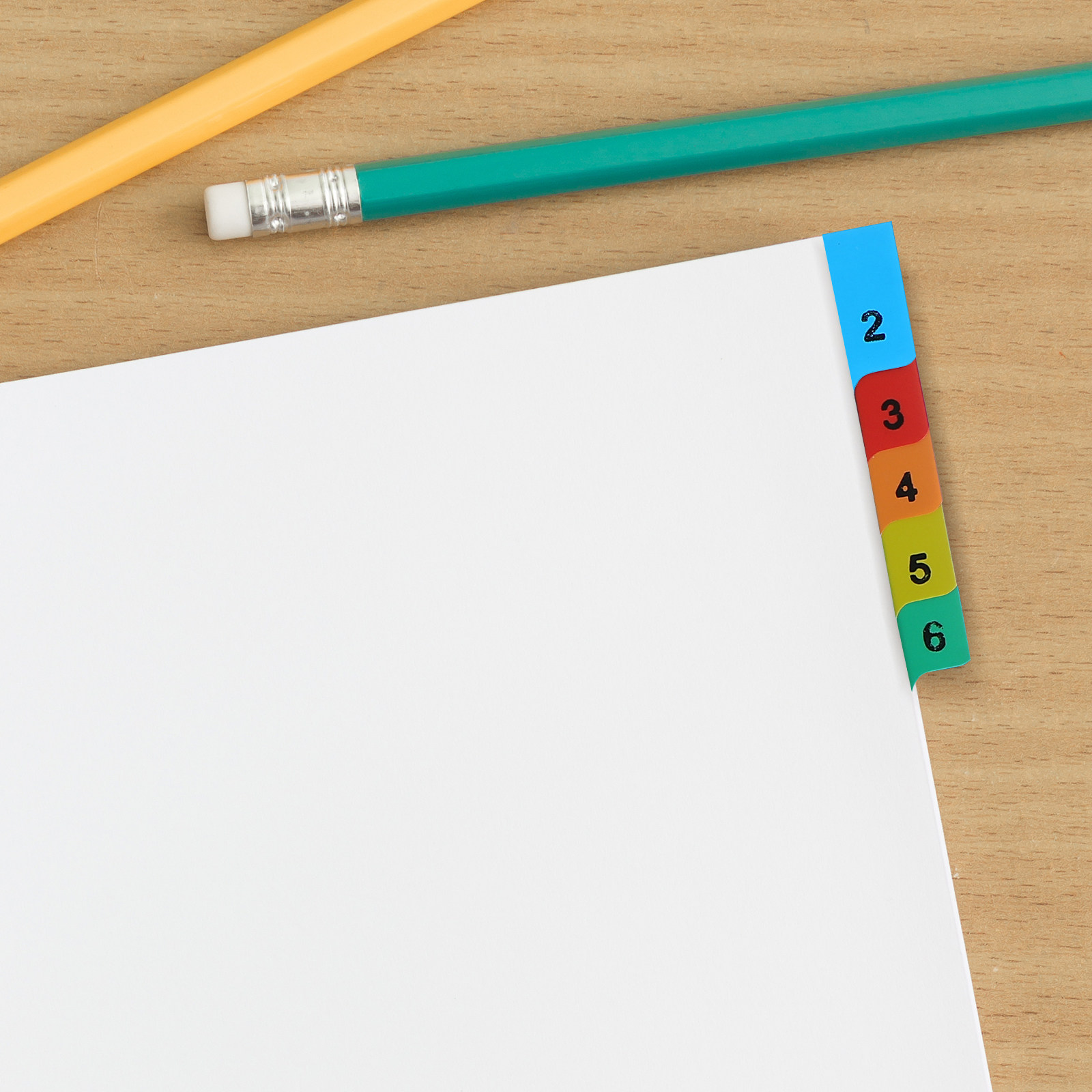20 Pages A4 Colorful Plastic B - Tab Divider A4 reseña y precio