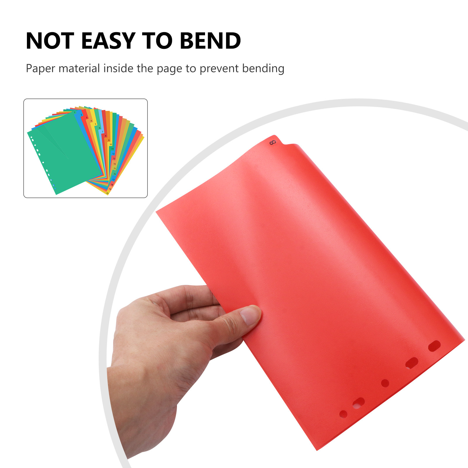 20 Pages A4 Colorful Plastic B - Tab Divider A4 reseña y precio