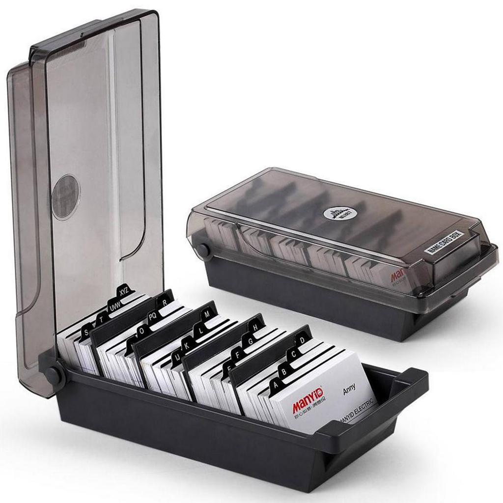 Large Plastic Index Card Stora - Card Index Box reseña y precio