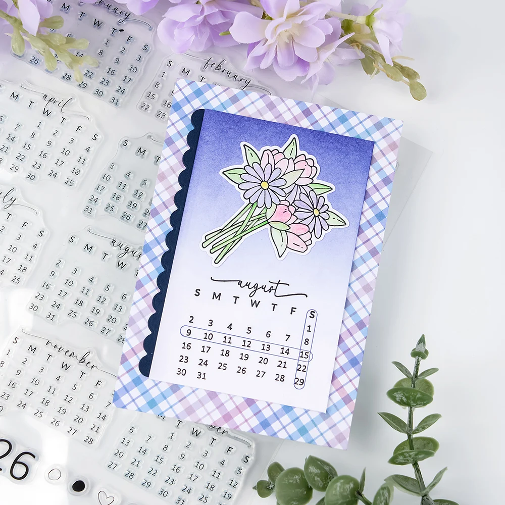 Calendar Date 2026 Clear Stamp - Rubber Date Stamp reseña y precio