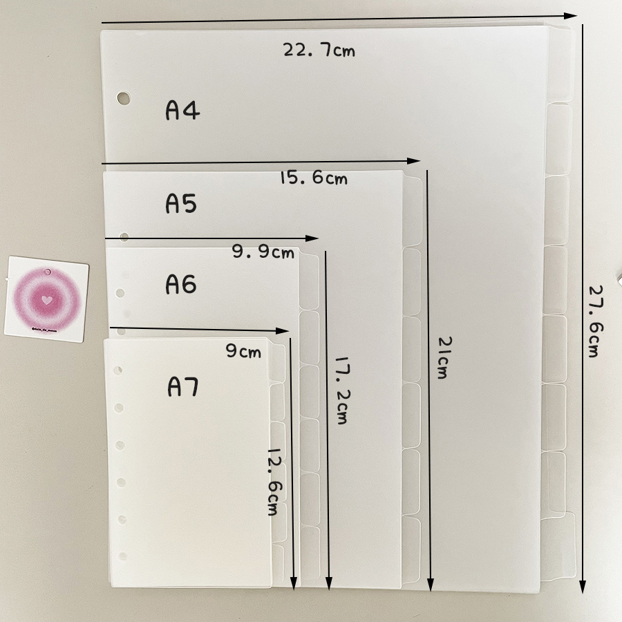A4/A5/A6/A7 Ring Seperator Pag - Binder A4 Lever reseña y precio