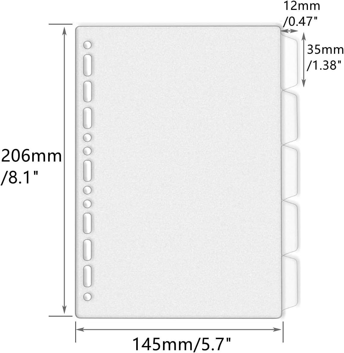 A4 A5 B5 Binder Dividers Gener - Tab Divider A4 reseña y precio