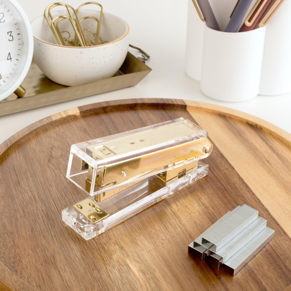 Clear Acrylic Stapler, 20 Shee - Stapler Half Strip reseña y precio