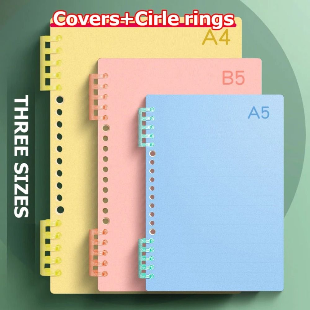 4Pcs PP Loose-leaf Book Cover  - Binder A4 Lever reseña y precio