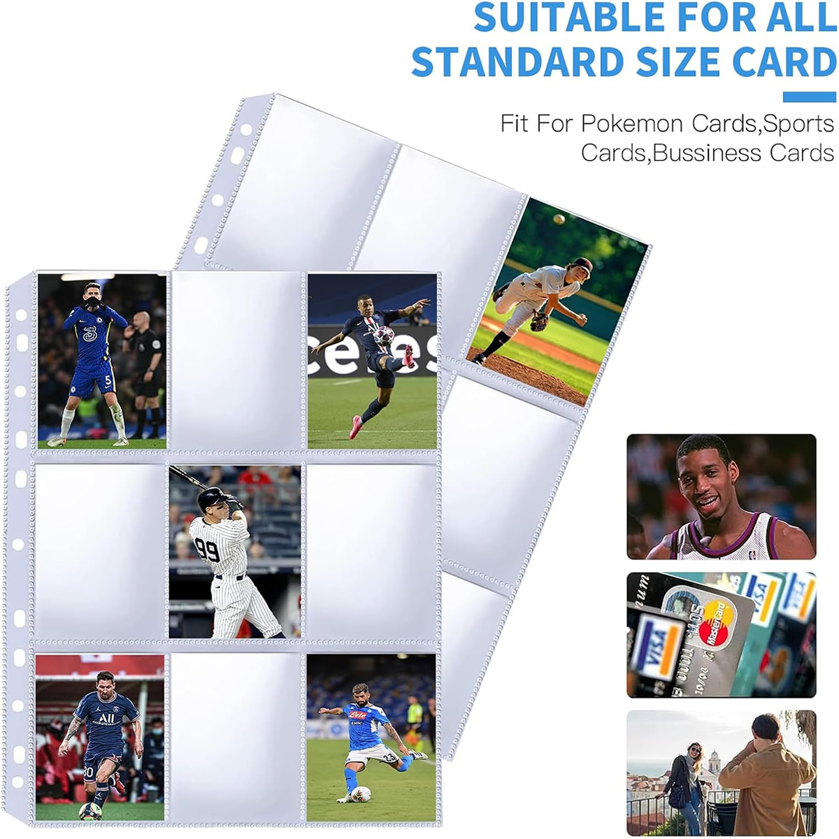 50 Pack 9 Pocket Card Sleeves  - Card Index Box reseña y precio