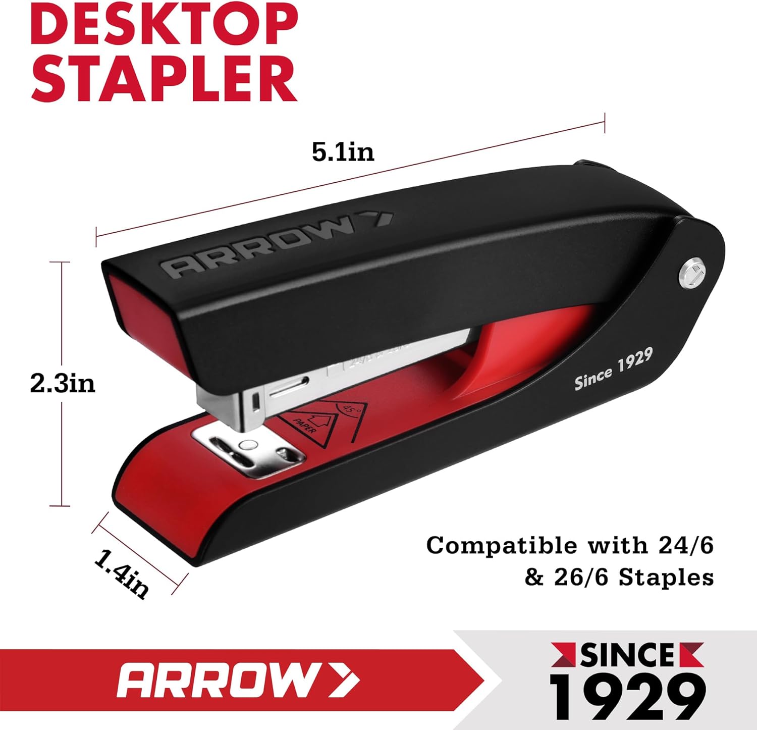 Arrow Office Stapler Set, 25 S - Stapler Half Strip reseña y precio