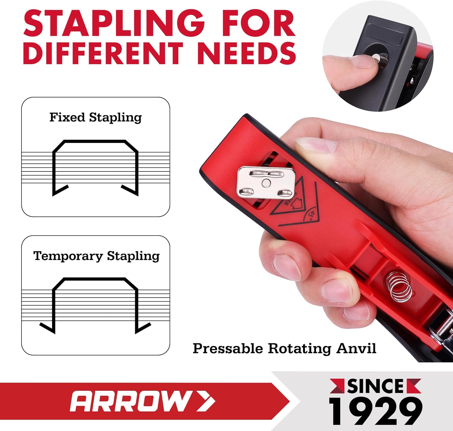 Arrow Office Stapler Set, 25 S - Stapler Half Strip reseña y precio