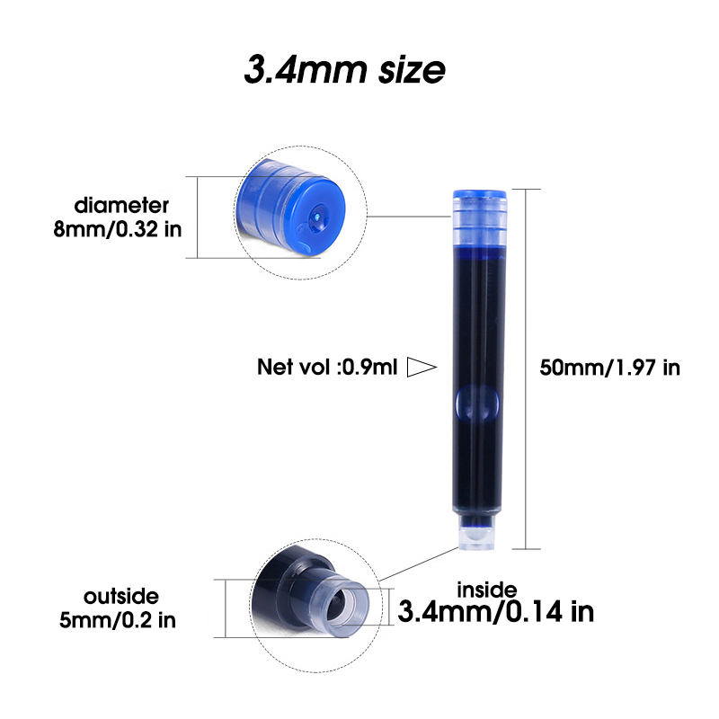 50pcs Fountain Pen Ink Cartrid - Fountain Pen Bottled Ink reseña y precio