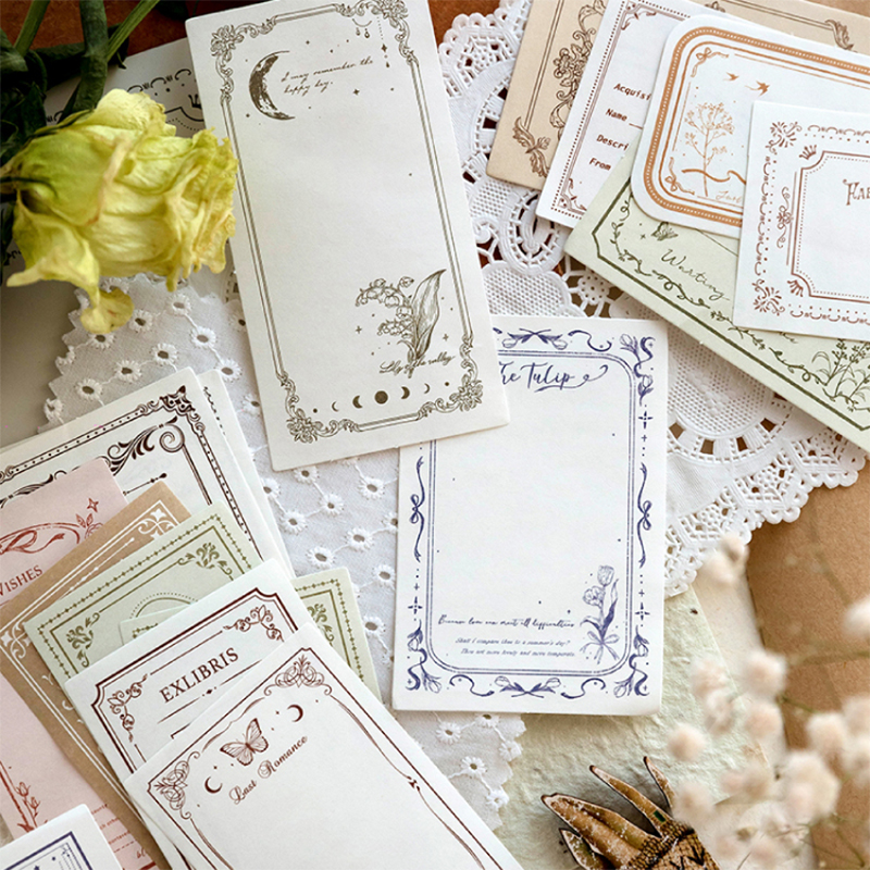 100Pcs/Pack Vintage Notes Mate - Ink Blotter Paper reseña y precio