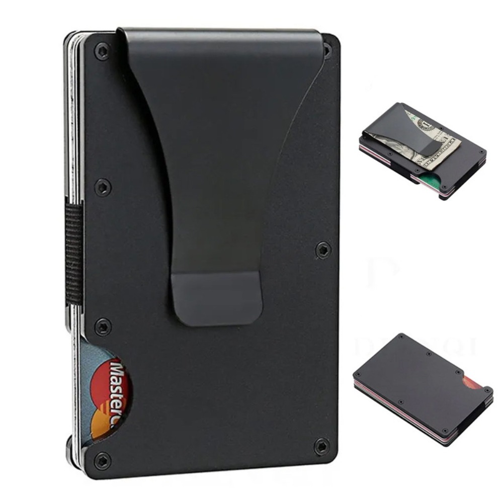 Aluminum Alloy Rfid Blocking C - Index Card Holder reseña y precio